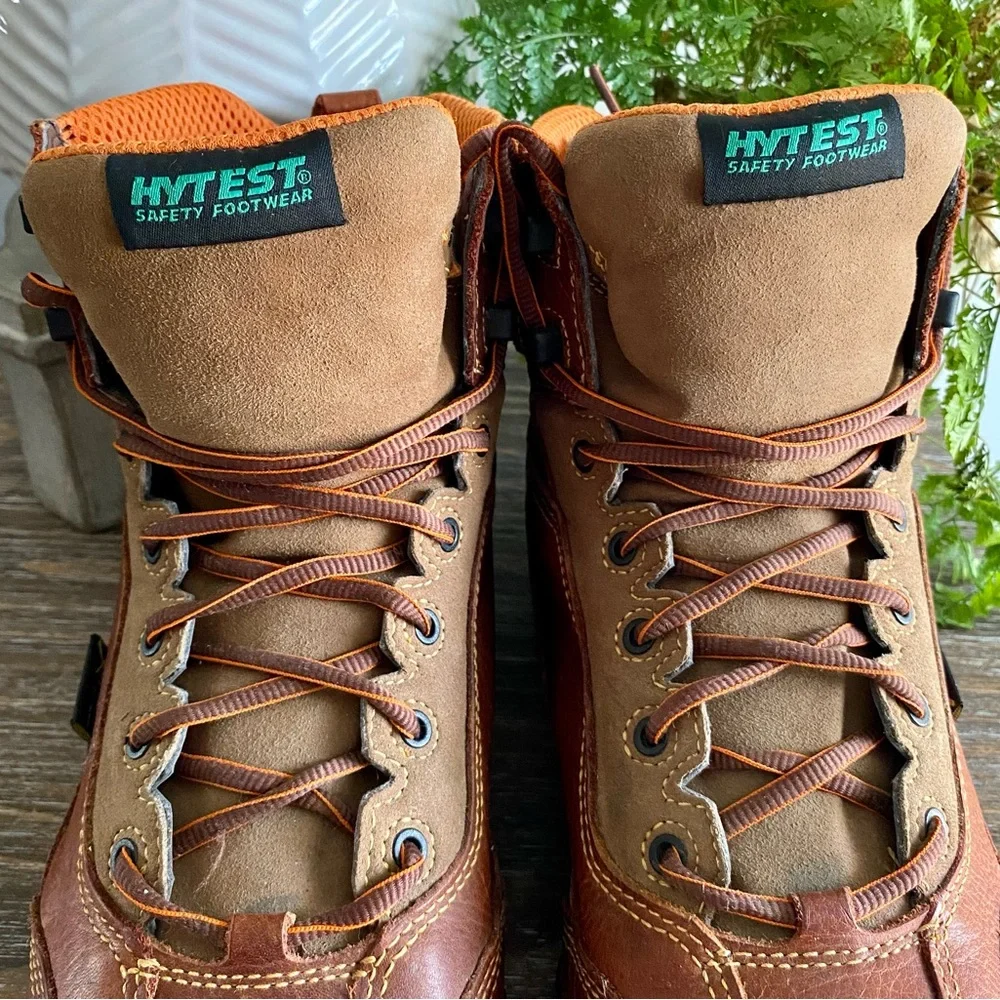HYTEST Mens Waterproof Leather Composite Toe Poron XRD Met-Guard 6”‎ Boots 12W